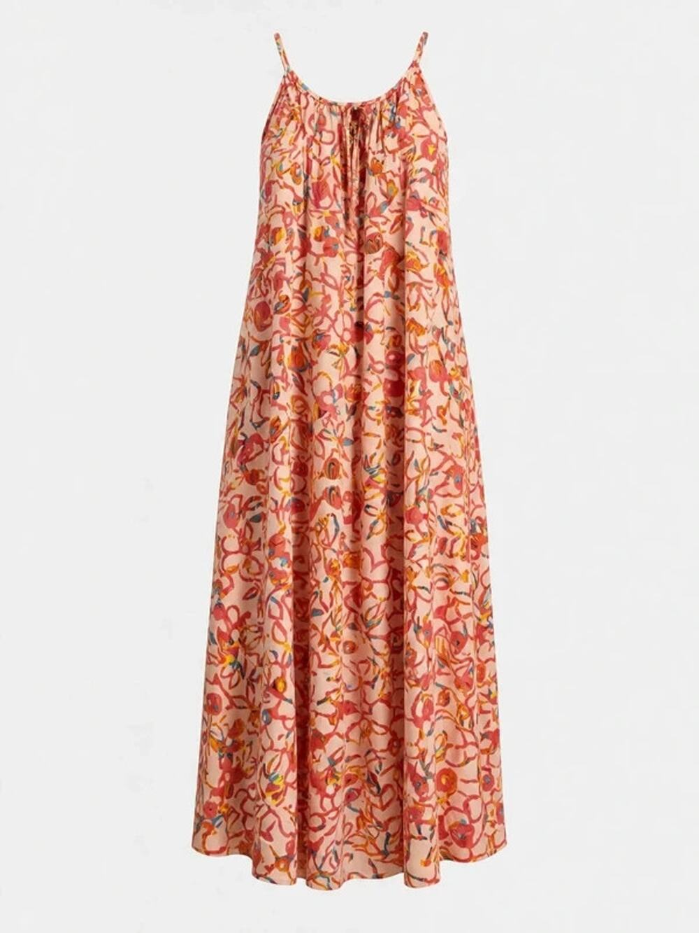 Stella Fagin Y2K Women's Pink Abstract Floral Maxi Dress